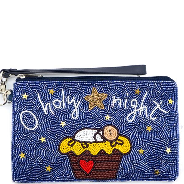 CHRISTMAS "O HOLY NIGHT" COIN BAG
