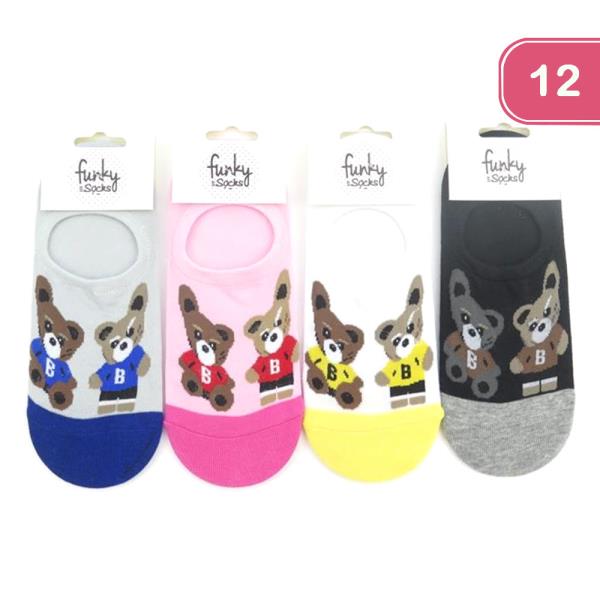 FASHION BEAR SOCKS (12UNITS)