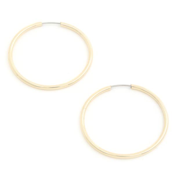 INFINITY METAL HOOP EARRING