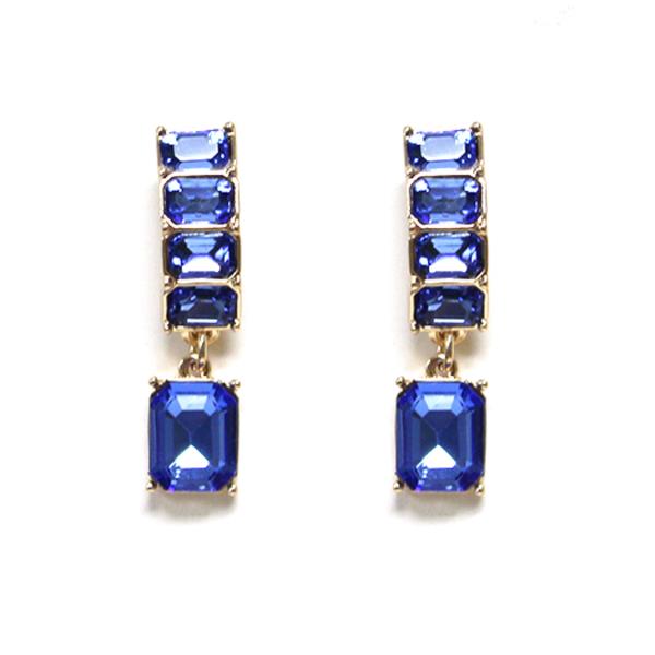 STONE BAR DANGLE EARRING