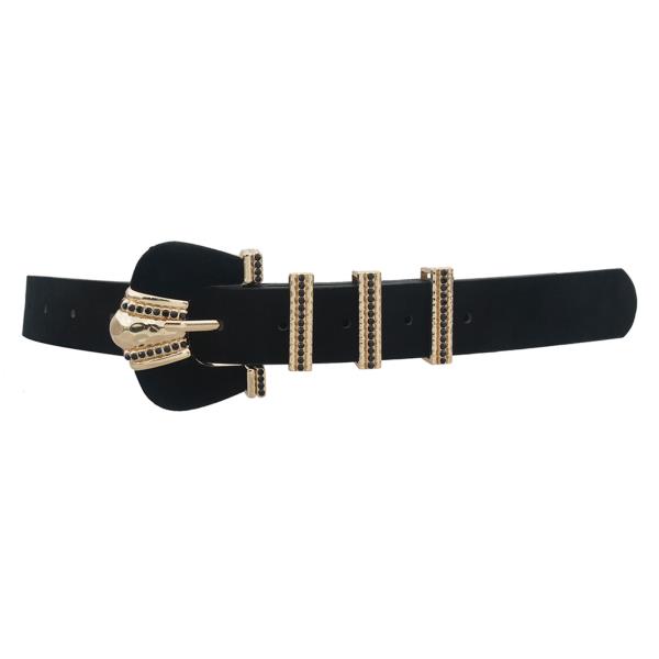 VELVET & STONE BUCKLE BELT