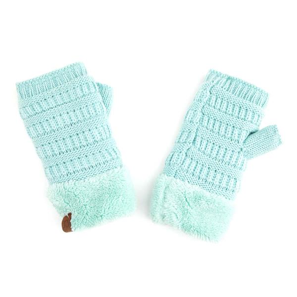 CC SHEARLING FINGERLESS GLOVE