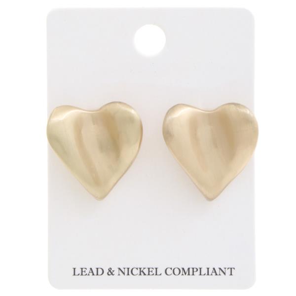 HEART METAL EARRING