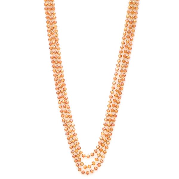 THREE LAYERED BEAD NECKLACE