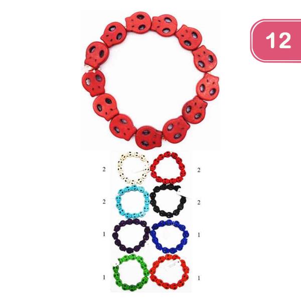 FASHION SKULL BRACELET (12 UNITS)