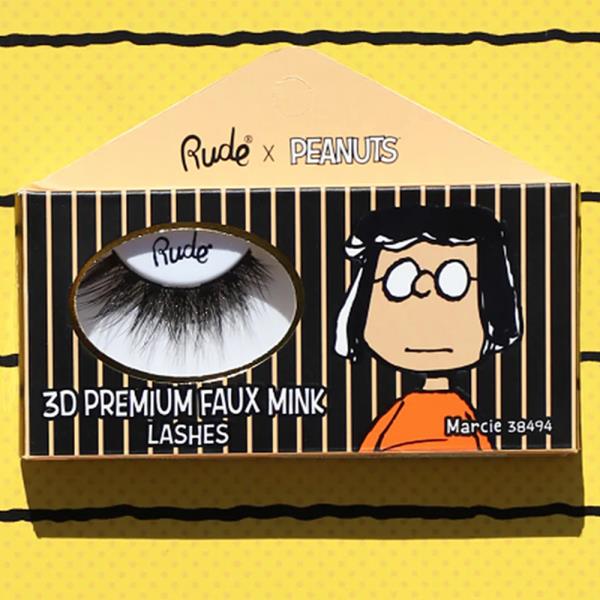 RUDE COSMETICS PEANUTS 3D PREMIUM FAUX MINK EYE LASHES MARCIE