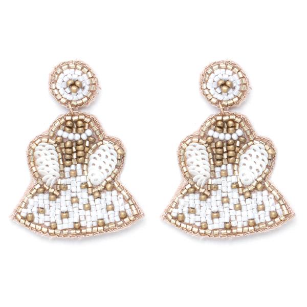LITTLE ANGEL WINGS SEED BEAD EARRING
