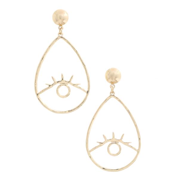 EYE TEARDROP DANGLE EARRING