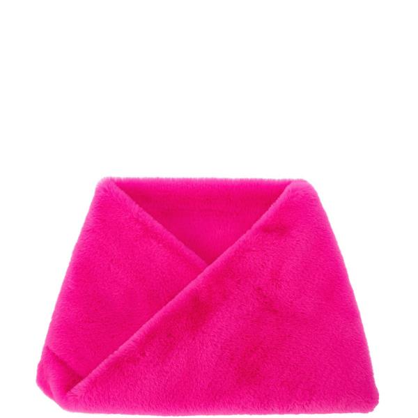 FAUX FUR X NECK SCARF