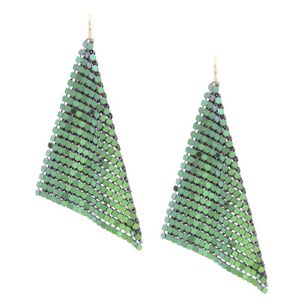 SOFT METAL DANGLE EARRING
