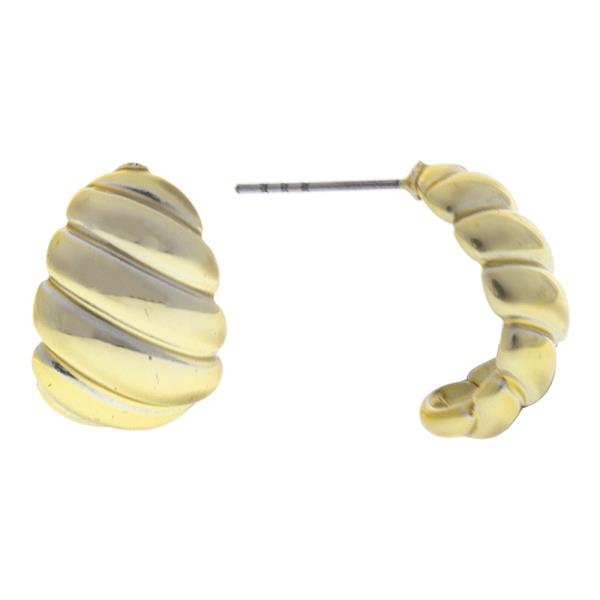 UV COAT CROISSANT EARRING