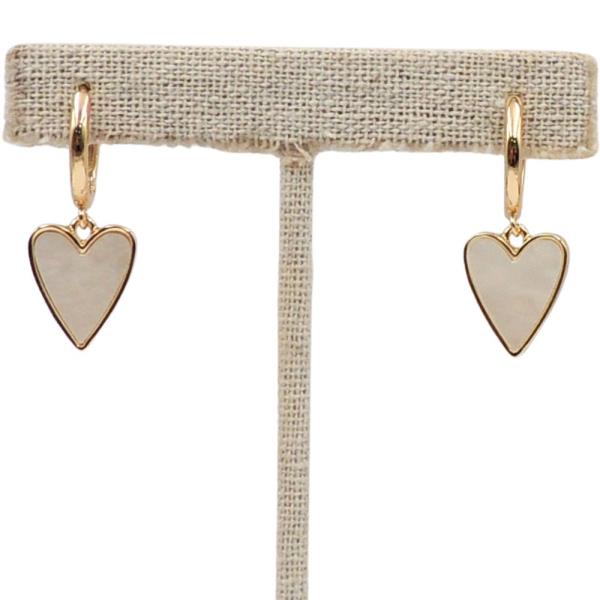 HEART HOOP EARRING
