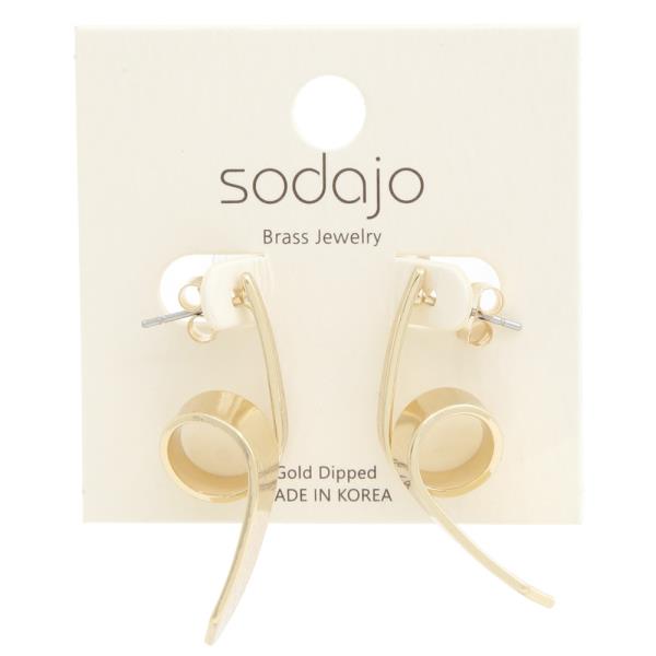 SODAJO LOOP GOLD DIPPED EARRING