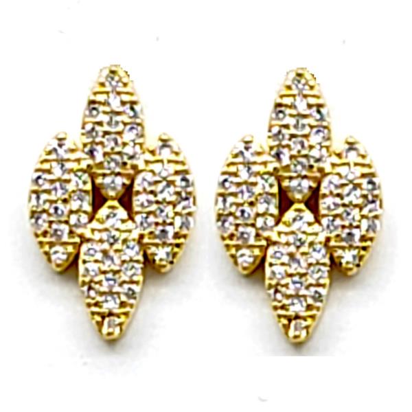 MARQUISE RHINESTONE METAL EARRING