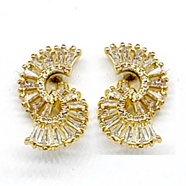 CRYSTAL METAL EARRING