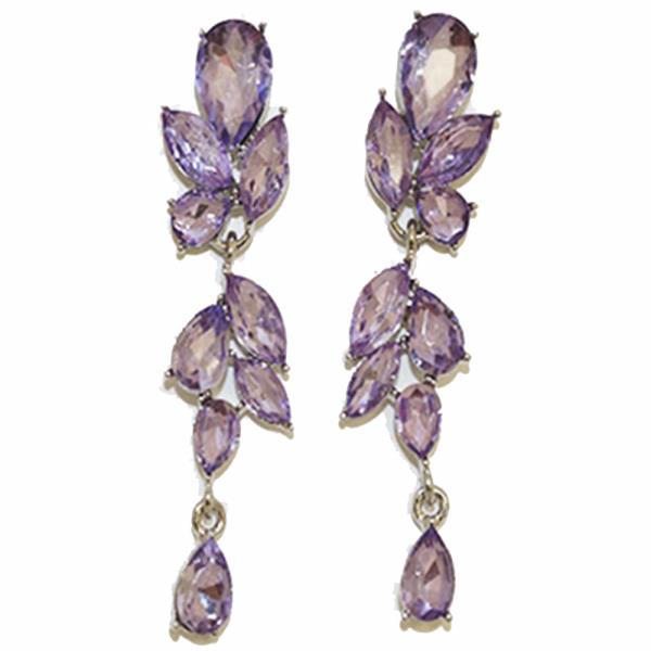 COLOR GEMSTONE PARTY EARRING