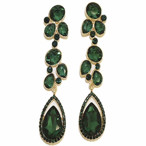 COLOR GEMSTONE PARTY EARRING