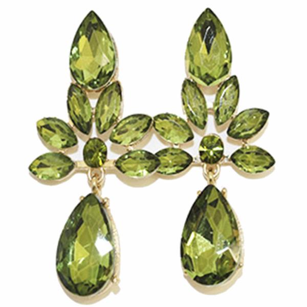 COLOR GEMSTONE PARTY EARRING
