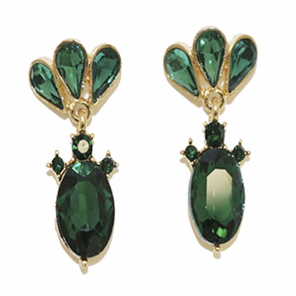 COLOR GEMSTONE PARTY EARRING