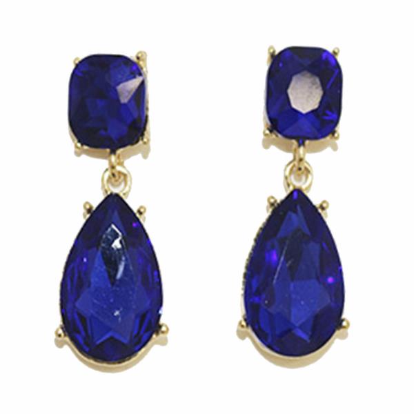 COLOR GEMSTONE PARTY EARRING