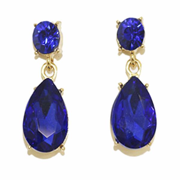 COLOR GEMSTONE PARTY EARRING