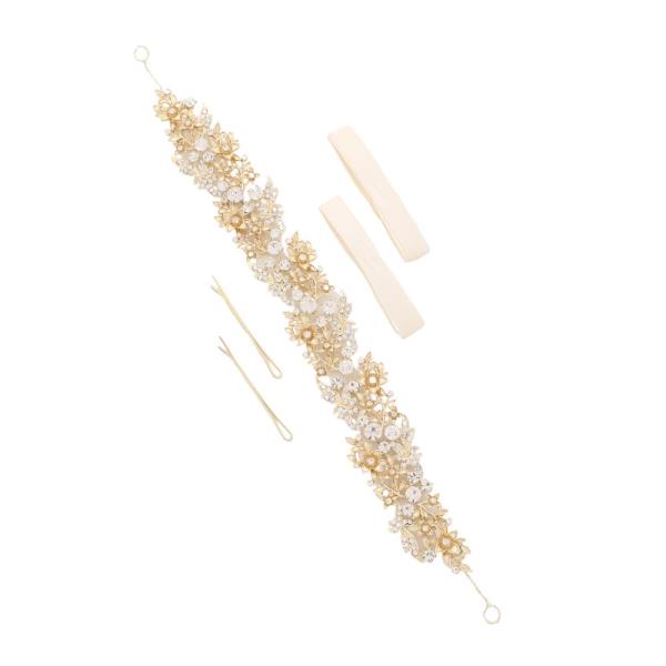 FLORAL RHINESTONE HAIR VINE