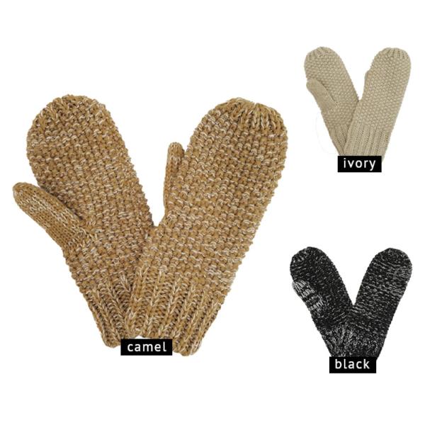 COZY CROCHET KNIT MITTENS