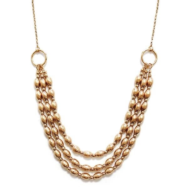 BEADED LAYERED NECKLACE