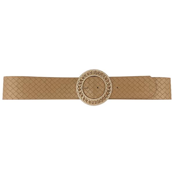 CHIC DESIGN ROUND BUCKLE BELT
