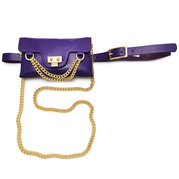 FASHION BUCKLE BELT W BAG SET