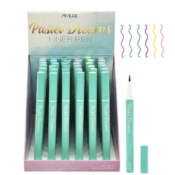 AMUSE PASTEL DREAMS LIQUID EYELINER PENS (36 UNITS)