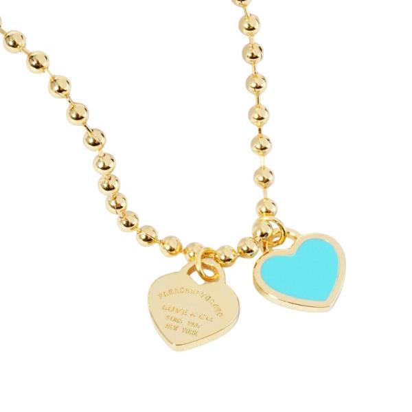 DOUBLE HEART CHARM NECKLACE