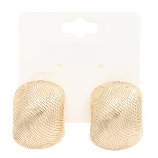 LINED METAL EARRING