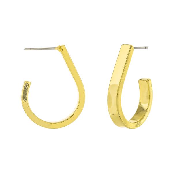 OPEN TEARDROP 4X25MM BRASS EARRING