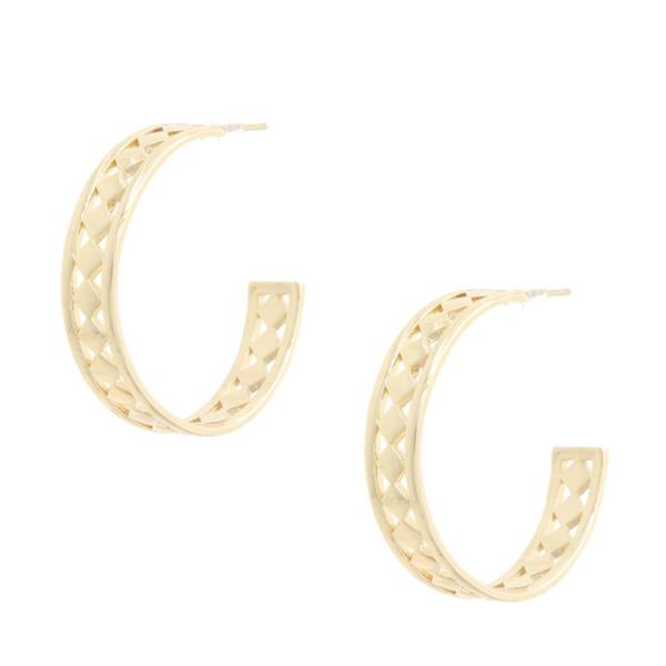 OPEN CIRCLE METAL EARRING