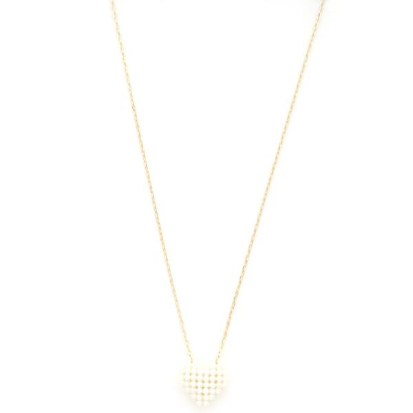 HEART BEADED NECKLACE