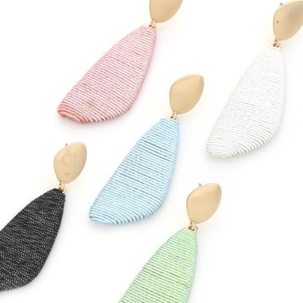 FASHION THREAD WRAPPING DANGLE EARRING