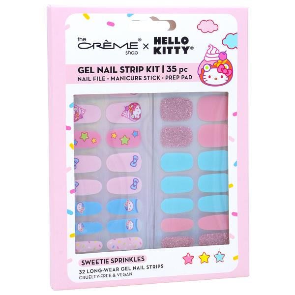 THE CREME SHOP X HELLO KITTY GEL NAIL STRIP 35 PC KIT