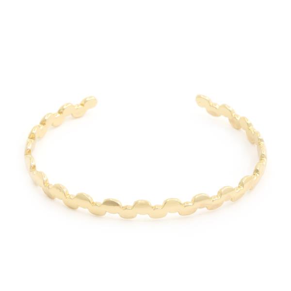 CIRCLE LINK METAL CUFF BRACELET