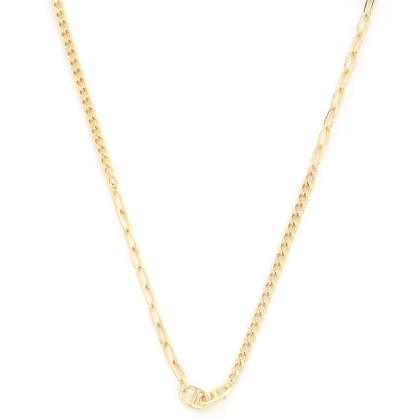 SODAJO OVAL LINK GOLD DIPPED NECKLACE