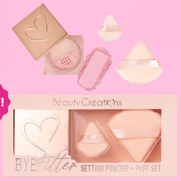 BEAUTY CREATIONS BYE FILTER SETTING POWER AND PUFF SET