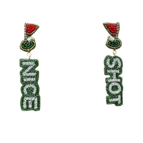 BEADED NICE SHOT EARRING