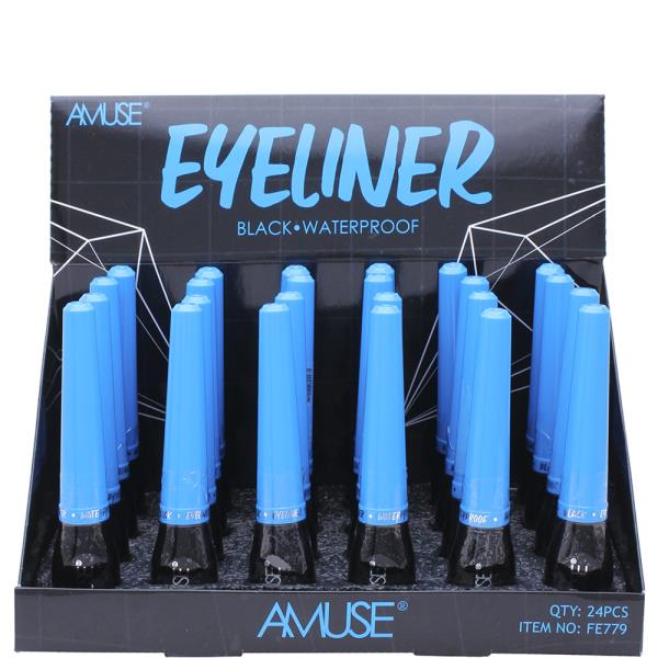 AMUSE BLACK WATERPROOF EYELINER (24 UNITS)