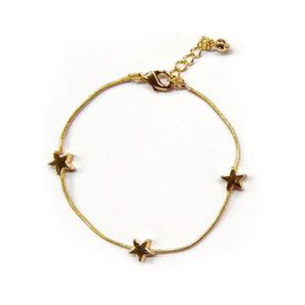 DAINTY STAR CHARM STATION METAL BRACELET
