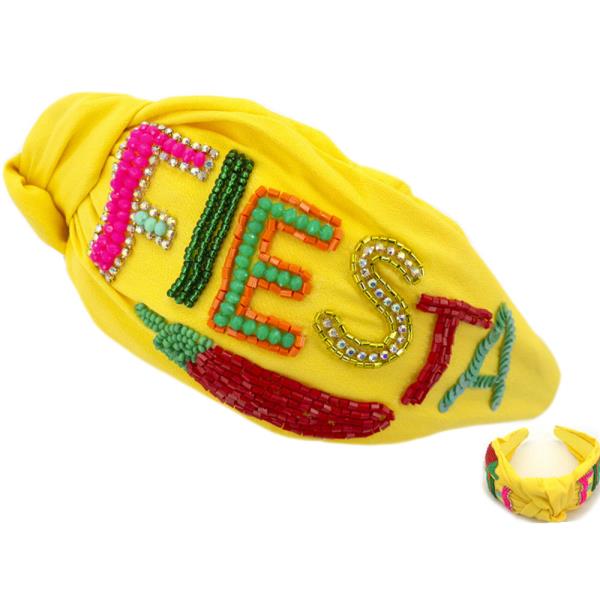 SEED BEAD CINCO DE MAYO FIESTA HEADBAND