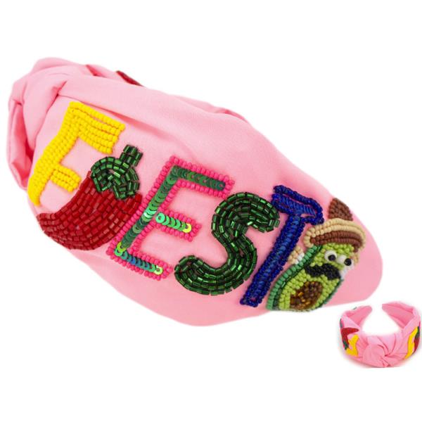 SEED BEAD CINCO DE MAYO FIESTA HEADBAND