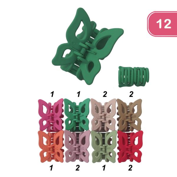 BUTTERFLY HAIR CLIP ( 12 UNITS )