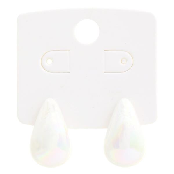 TEARDROP DOME EARRING