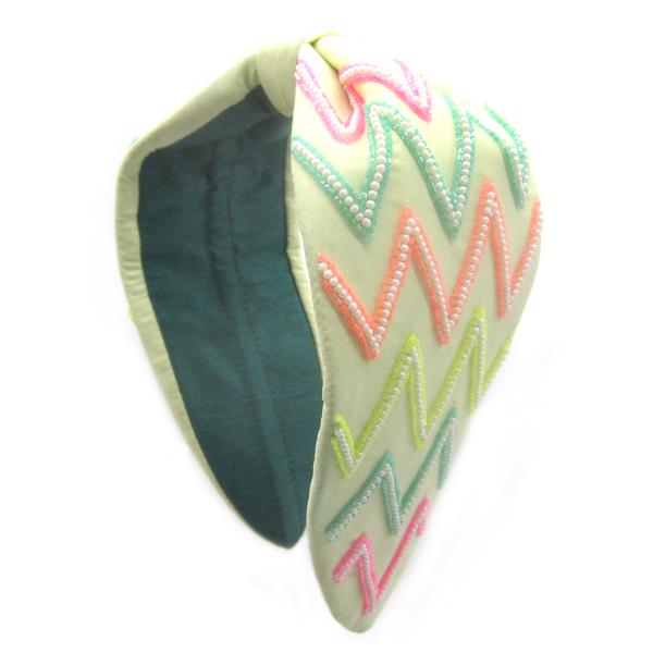 SEED BEAD ZIG ZAG HEADBAND