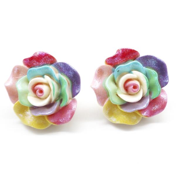 FLOWER POST EARRING